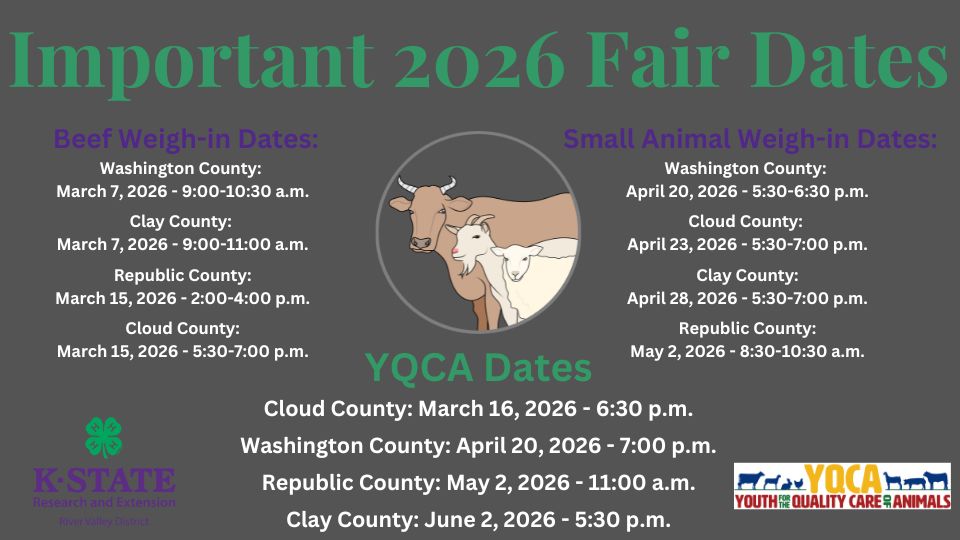 Important 2026 Fair Dates