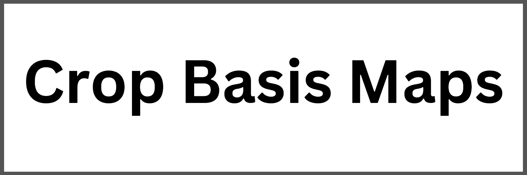 Crop Basis Maps
