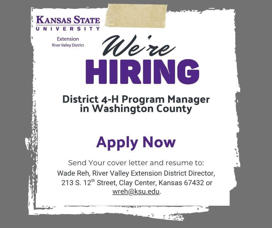 We're Hiring a District 4-H Program Manager for Washington County